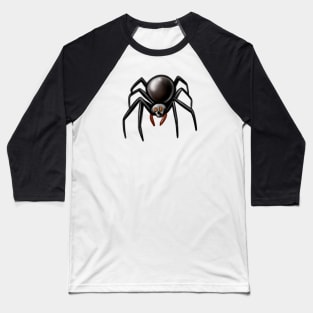 Cute Black Widow Spider Drawing Baseball T-Shirt